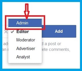 Add facebook page admin step 4